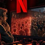 Netflix AI rebuilding a crowd scene on a film set control screen for beginners