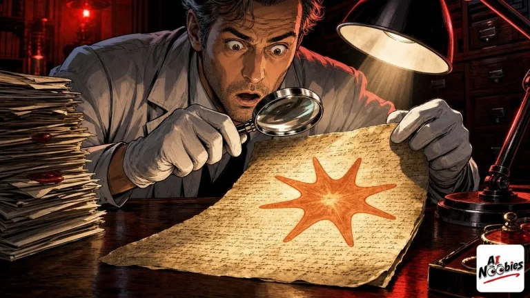 Claude watermark revealed inside an old letter under an expert's authentication lamp